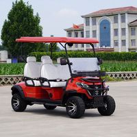 Voiturette de golf électrique 4 places 4x4 tout-terrain avec châssis en aluminium, batterie lithium longue portée et accessoires personnalisés - Mountain Dot