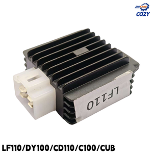 Rectificador <span class=keywords><strong>Regulador</strong></span> de Voltaje de Onda Completa de 4 Pines LF110 CD110 C100/DY100 CUB para Piezas de Motocicleta LIFAN/DAYANG - Product Image 1