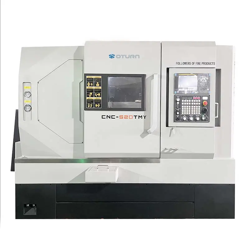 China Famous Brand Heavy Duty Fifth Axis CNC Lathe Machine New Condition Single Spindle Fanuc Control System Turning Center