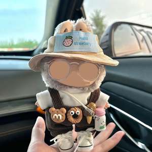 Labuibui จี้ตุ๊กตาไวนิล17ซม. สไตล์การ์ตูนของเล่น DIY พลาสติกพร้อมหมวกกำมะหยี่และรองเท้าตุ๊กตาวัสดุแก้วสำหรับเปลี่ยน - Product Image 3