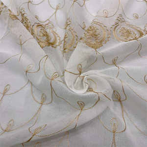 Tela de gasa <span class=keywords><strong>Granada</strong></span> para sala de estar, bordado de hilo Chan de diseño de moda para <span class=keywords><strong>cortinas</strong></span>, gran oferta, CC-23-239 - Product Image 1