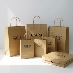 Bolsas de Papel para Envasado de Alimentos Impresas Personalizadas, Bolsas de Papel Kraft Marrón para Comida Rápida y Bocadillos con Material Ecológico y Directo de Fábrica - Product Image 4