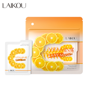 Masque de nuit pour le visage à la vitamine C LAIKOU, 12 pièces, hydratant, liftant, raffermissant, crème de nuit pour le visage VC, masques faciaux - Product Image 1