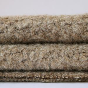 Vendeur chaud de haute qualité Super doux confortable Textile usine jolie Maillard Brown Style 42% laine 550GSM Boucle polaire Fabrbic - Product Image 1