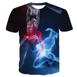 Envío Gratis, camiseta Bulls 23 M.<span class=keywords><strong>J</strong></span> michael Flying Man con estampado 3D, camisetas deportivas para hombres y mujeres - Product Image 2