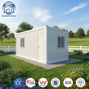 Maison conteneur pliable et extensible Smartbuild, étanche, économe en énergie, préfabriquée et modulaire pour hôtel et villa - Product Image 1