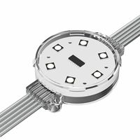 Projecteur LED RGBW XQD à 160 degrés pour éclairage de rue, bâtiments, paysages, publicité, IP68, cour, arcade, avec corps en PVC épaissi
