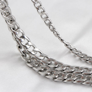 Collier chaîne cubaine en acier inoxydable 3 5 6 7 8 10MM pour usage quotidien, chaîne de pull, vente en gros - Product Image 4