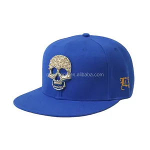 HIP-HOP Metal Logo Baseball Caps And Hats Men 6 Panel Customize Snapback Caps Plain