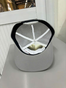 Custom High Quality 6 Panel Baseball Cap <b>Waterproof</b> <b>Golf</b> <b>Hats</b> Perforated Custom Flat Bill Trucker <b>Hat</b> With Custom printed Lining - Product Image 3