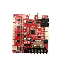 Red Solder Mask Sample Printed Circuit Board
