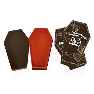 Custom Recyclable Cardboard Boxes Coffin Shaped Candy Packaging Box for <strong>Halloween</strong> <strong>Chocolate</strong> - Product Image 4