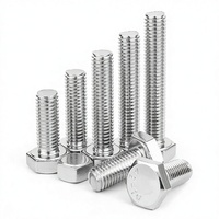 Baut Hexagon Baja Tahan Karat M16 M18 M20 M30 Set Baut dan Mur Pengikat Industri OEM Pasokan Kustom