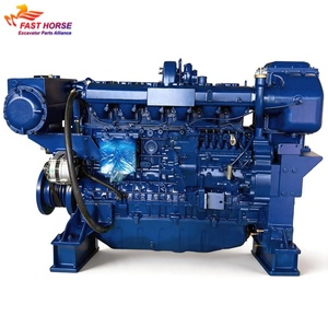 Moteur diesel marin Hangood 266 kW 9,7 L 6 cylindres pour bateaux de pêche, navires de marchandises, pièces de machines de construction - Product Image 1