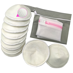 Coussinets d'Allaitement en Bambou Lavables Réutilisables Antidérapants Échantillon Gratuit Imprimés Bio - Product Image 1