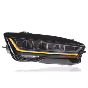 Para <span class=keywords><strong>Audi</strong></span> A7 2011-2018, conjunto de faros de matriz, faros delanteros LED completos modificados, luces de circulación diurna de alta calidad JUSHUN - Product Image 3