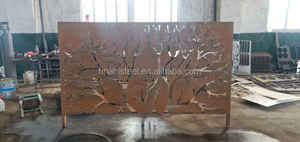 ポータブルモダンコルテン鋼装飾ガーデンフェンスパネル - Product Image 4