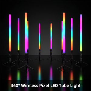 <span class=keywords><strong>Tube</strong></span> lumineux <span class=keywords><strong>LED</strong></span> portable sans fil IP65 19200mAh 360 pixels DMX512/WiFi/ArtNet RVB pleine couleur pour DJ, clubs, mariages et événements - Product Image 6
