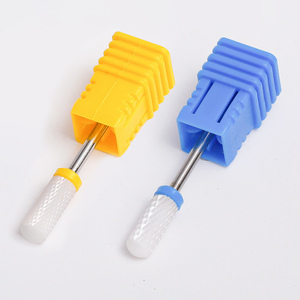 Cabezal <span class=keywords><strong>de</strong></span> Pulido <span class=keywords><strong>de</strong></span> Cerámica para Uñas, Tipo Maíz Individual, Herramienta Eléctrica para Pulir Uñas, Cabezal Cilíndrico Tipo Cohete - Product Image 5
