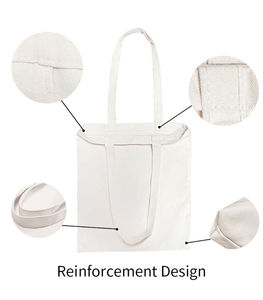 Tùy chỉnh Canvas Pouch thương mại hiển thị promo Quà Tặng Ngân Sách bán buôn trống DIY có thể in lớn Canvas Tote bagwith Túi - Product Image 3