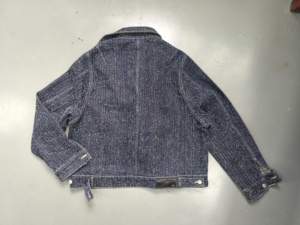 OEM Customized Men's <strong>Sequined</strong> Denim <strong>Jacket</strong> Zipper Short Streetwear Vintage Print Eco-Friendly Waterproof Windproof Winter - Product Image 3