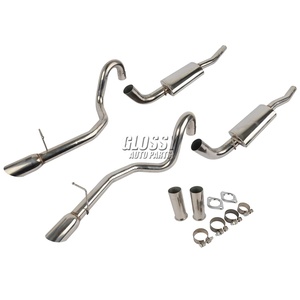 ท่อไอเสียคู่แบบมันวาวสำหรับ94-98มัสแตง V8 <span class=keywords><strong>4.6</strong></span> 5.0L 2.25 "Downpipe - Product Image 4