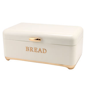 Hermoso Juego de Panera para Encimera de Cocina con 3 Recipientes Herméticos, Tapa Abatible, Almacenamiento de Pan de Hierro, Buen Sellado para Decoración de Despensa - Product Image 1