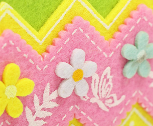 DAMAI <b>Easter</b> Bunny Felt Basket <b>Bag</b> - Kids Candy Tote Gift <b>Bag</b> for Party Decorations Holiday Handled Basket for Egg Hunt Gifts - Product Image 3