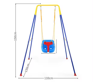 Set di <span class=keywords><strong>altalena</strong></span> per bambini giocattolo per bambini in metallo stile personalizzato materiale di colore per esterni tipo di origine gioco tipo di età gamma posto modello - Product Image 5