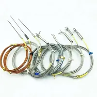 Termokopel Tipe K J E -200-500C 1.5mm*100mm 200mm Sensor Suhu Probe Fleksibel Dukungan Kustomisasi Buatan Tiongkok Daratan