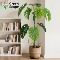 Tanaman Hias Bonsai Green Scape untuk Dekorasi Ruang Tamu, Tanaman Pot Artifisial dengan Pot