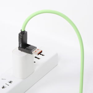 Chất lượng cao 27 Wát sạc nhanh 4 trong 1 màu xanh lá cây LED hiển thị kỹ thuật số điện thoại <span class=keywords><strong>USB</strong></span> Loại C Cáp dữ liệu cáp sản xuất - Product Image 5