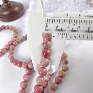 <span class=keywords><strong>Nouvelle</strong></span> Arrivée Produit Perles Polies 8mm Rhodonite Bracelet Bijoux de Guérison pour les Femmes Cadeau de Beauté - Product Image 5