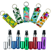 Tempat Parfum Neoprene Baru Tiba, Tempat Chapstick, Tempat Lip Gloss, Gantungan Kunci, Tempat Botol Dispenser Parfum