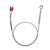 Sonde thermocouple de type K avec fil en silicone et borne annulaire, disponible en version OEM