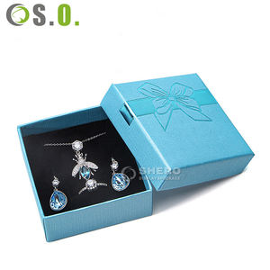 Caja de Anillos de Papel con Diseño de Lazo, 8 Colores, Estilo Cuadrado Simple, Caja de Joyería Elegante para Exhibición de Collares y Regalos - Product Image 3