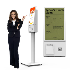 Kiosque de paiement interactif Tacteasy Retail 23,8 pouces, kiosque de commande de service, kiosque numérique, écran tactile LCD Android pour les restaurants de hamburgers/bar - Product Image 1