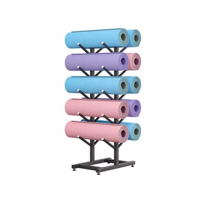 Công Suất Lớn Thể Thao Yoga Mat Hiển Thị Đứng Mật Độ Cao Bọt Con Lăn Cửa Hàng Bán Lẻ Thể Thao Yoga Mat Lưu Trữ Giá Làm Kim Loại - Product Image 1