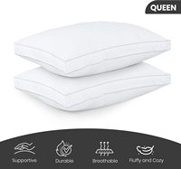 Vente en gros d'oreiller de lit pour dormir de taille standard oreiller à soufflet de qualité hôtelière rafraîchissante pour le dos, le ventre ou les dormeurs latéraux
