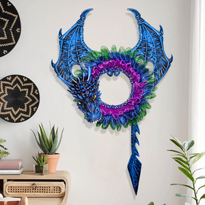 Guirlande de dragon d'Halloween en plastique, décoration murale pour fête intérieure, style effrayant, design Panlong - Product Image 1