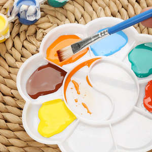 YEEART gros 8.5Cm petite taille fleur forme <span class=keywords><strong>aquarelle</strong></span> acrylique peinture à l'huile <span class=keywords><strong>Palette</strong></span> pour peinture - Product Image 3