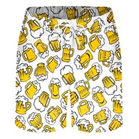 Shorts de bain pour hommes en maille extensible respirante de grande taille avec logo personnalisé, spandex/polyester