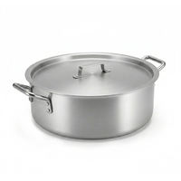Marmite à soupe en aluminium pour hôtel, grandes marmites de cuisson pour soupes et bouillons, idéales pour la restauration commerciale et l'hôtellerie