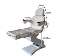 Table de massage électrique en similicuir pour spa, esthétique et soins de beauté – Mobilier de salon