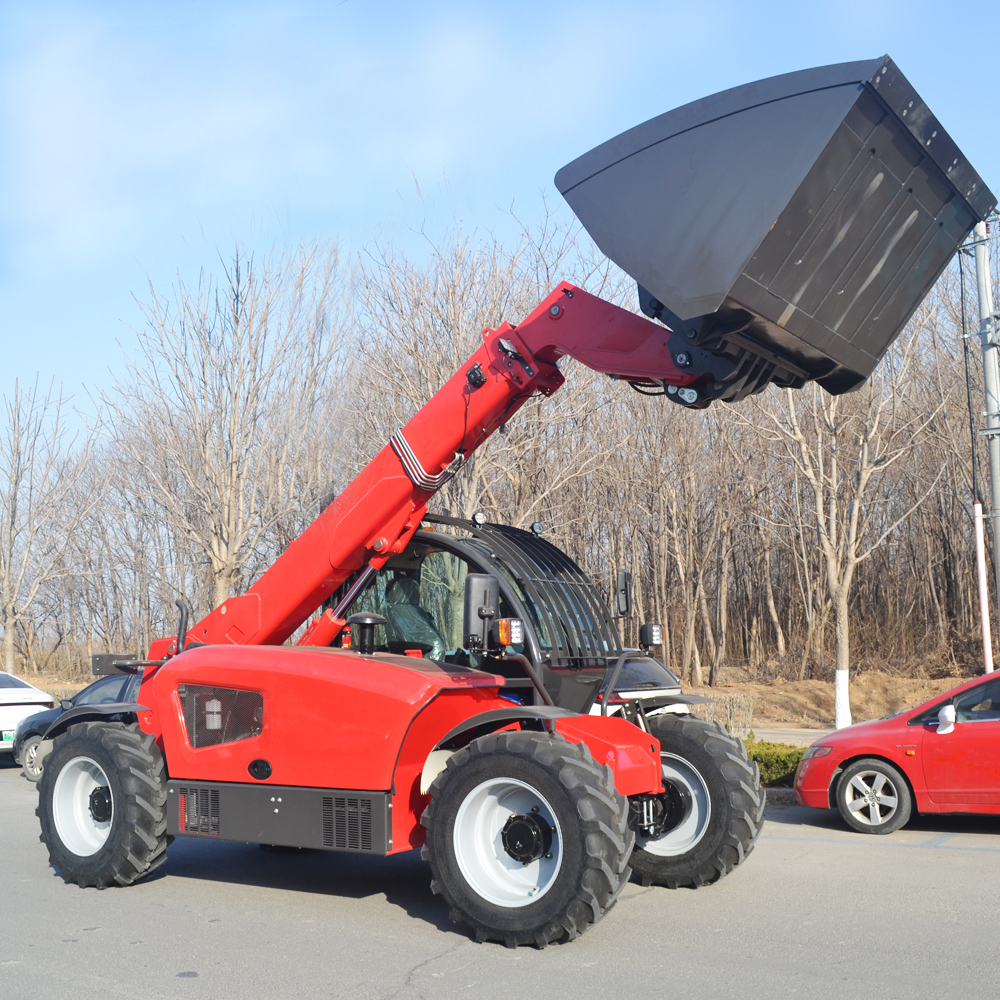 Стандарт CE, 4WD, телескопический погрузчик по заводской цене, вилочный погрузчик, строительный фермерский колесный погрузчик, ковшовый двигатель