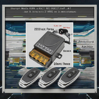 Contrôleur RF 433 MHz pour automatisation de portail et garage, récepteur à double canal amélioré, code d'apprentissage, AC85-240V, fonction automatique