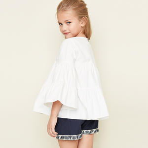Blusa Blanca de Manga Larga con Diseño de Volantes para Niña, de Proveedor Chino - Product Image 2