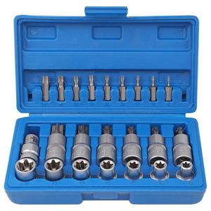 23 <b>Pc</b> Torx Socket <b>Set</b> 1/2 In Chrome Vanadium Steel External Torx Auto Repair Tool - Product Image 3