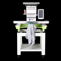 Machine à broder plate automatique informatisée professionnelle à tête unique, 15 aiguilles, 200 millions de points pour vêtements et sweats à capuche