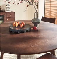 Moderner Massivholz-Esstisch Kompaktes Retro-Minimalistisches Design für Kleine Wohnungen (1,3M Tisch) Montiertes Set
